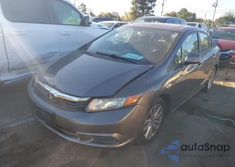 2012 Honda Civic Ex из США, поврежденный, VIN 19XFB2F86CE107126